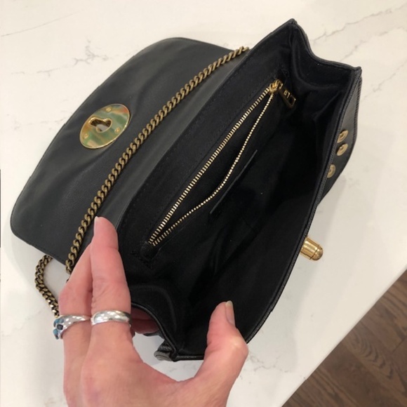 Limited Edition IMPECCABLE SeeBy Chloe Lois Black Leather Studded Chain Bag - Picture 11 of 16